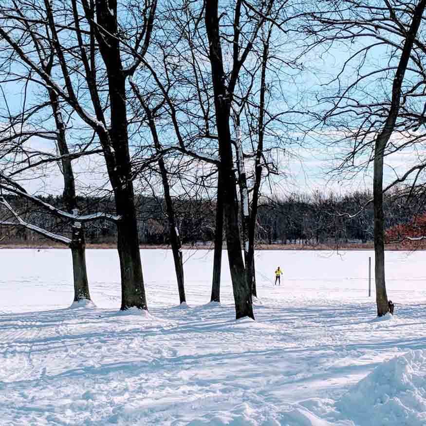 Mendon Ponds Park Monroe County XC Skiing snow sports