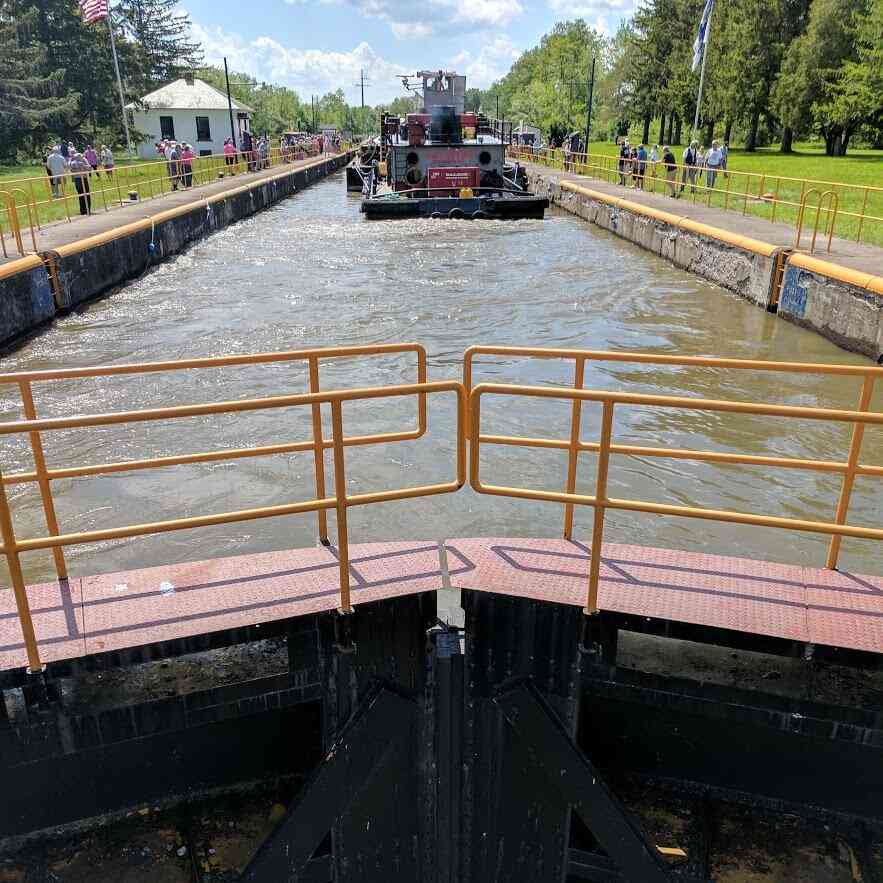 Erie Canal Palmyra Lock 29 filled