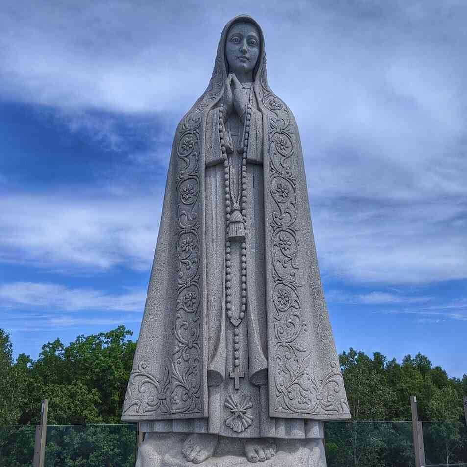 Basilica of the National Shrine of Our Lady of Fatima on top of dome
