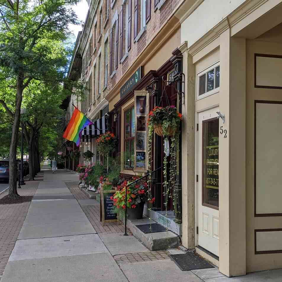 Skaneateles Gallery 54 sidewalk