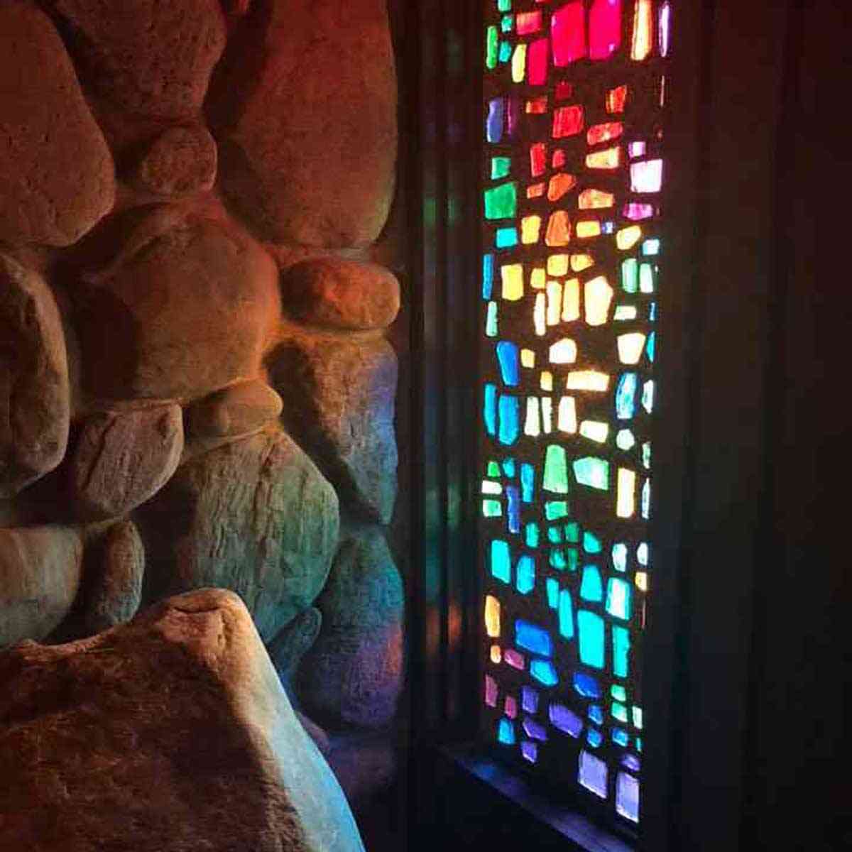 Abbey of the Genesee stained glass