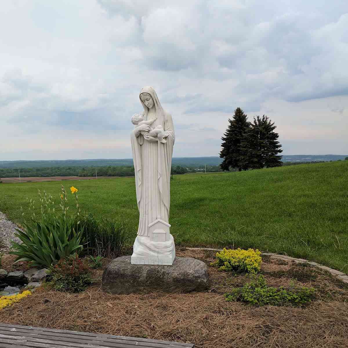 Abbey of the Genesee statue