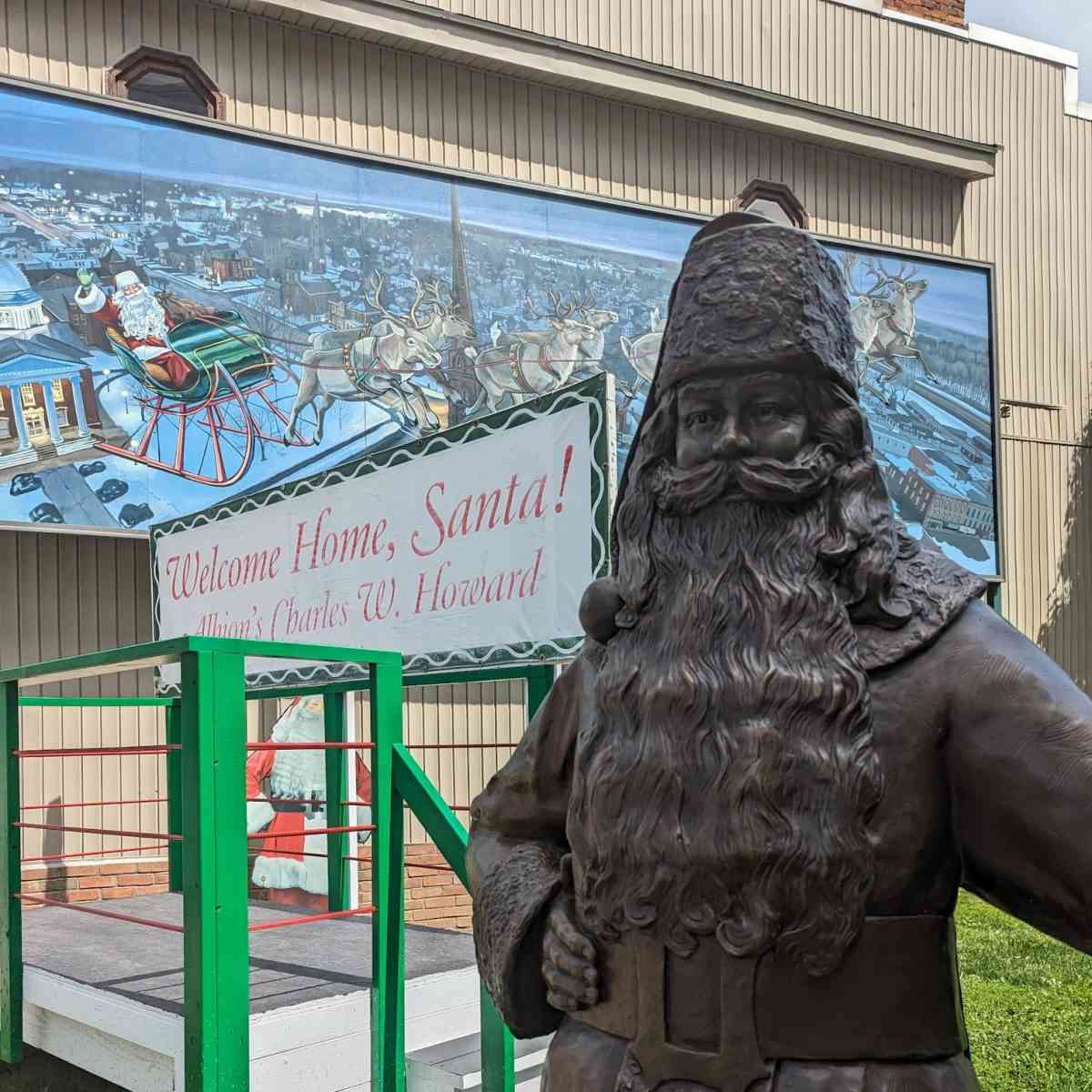 Albion Santa School bronze statue Charles W Howard