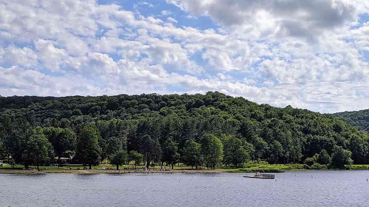 Allegany State Park Red House Lake swimming cover