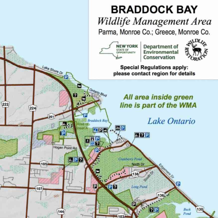 Braddock-Bay-Fish-and-Wildlife-Management-Area-Map