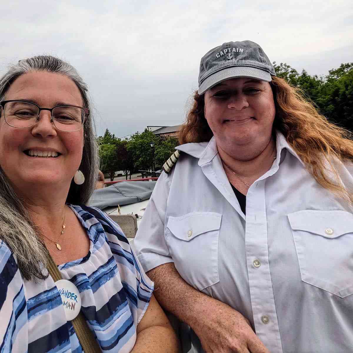 Captain Tammee Poinan Grimes and Debi Bower