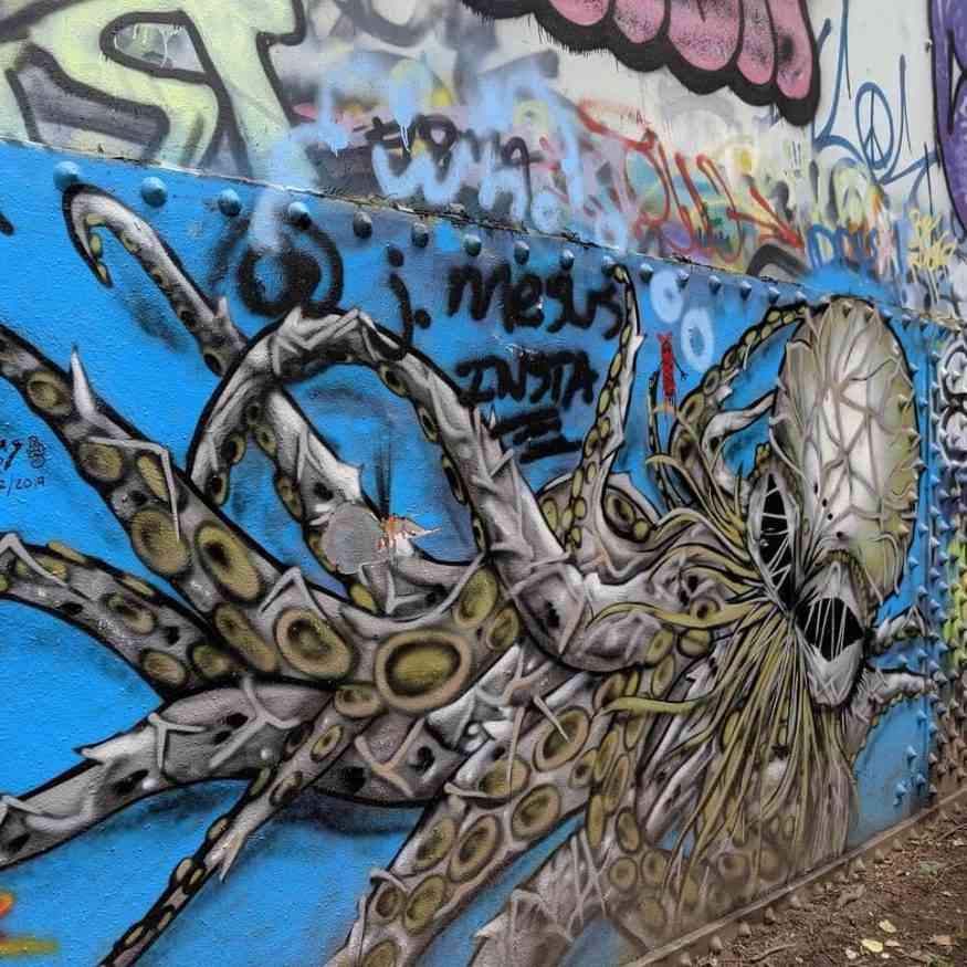 Cobbs Hill water tower octopus