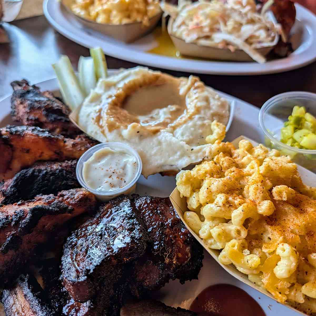 Dinosaur Bar-B-Que Rochester meal