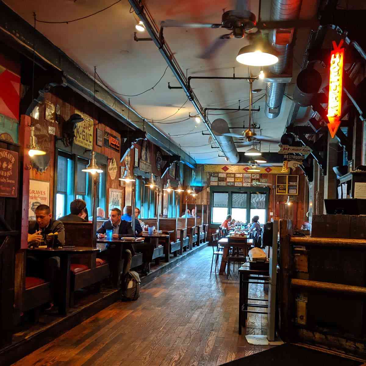 Dinosaur Bar-B-Que Rochester seating