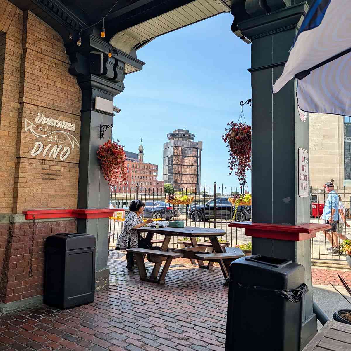 Dinosaur Bar-B-Que Rochester skyline