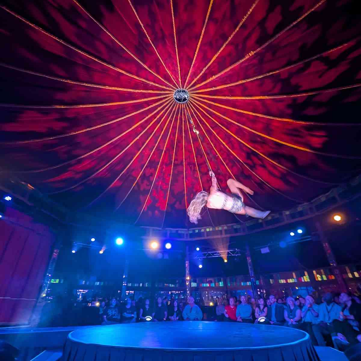 ESL Rochester Fringe Festival Spiegeltent acrobat 3