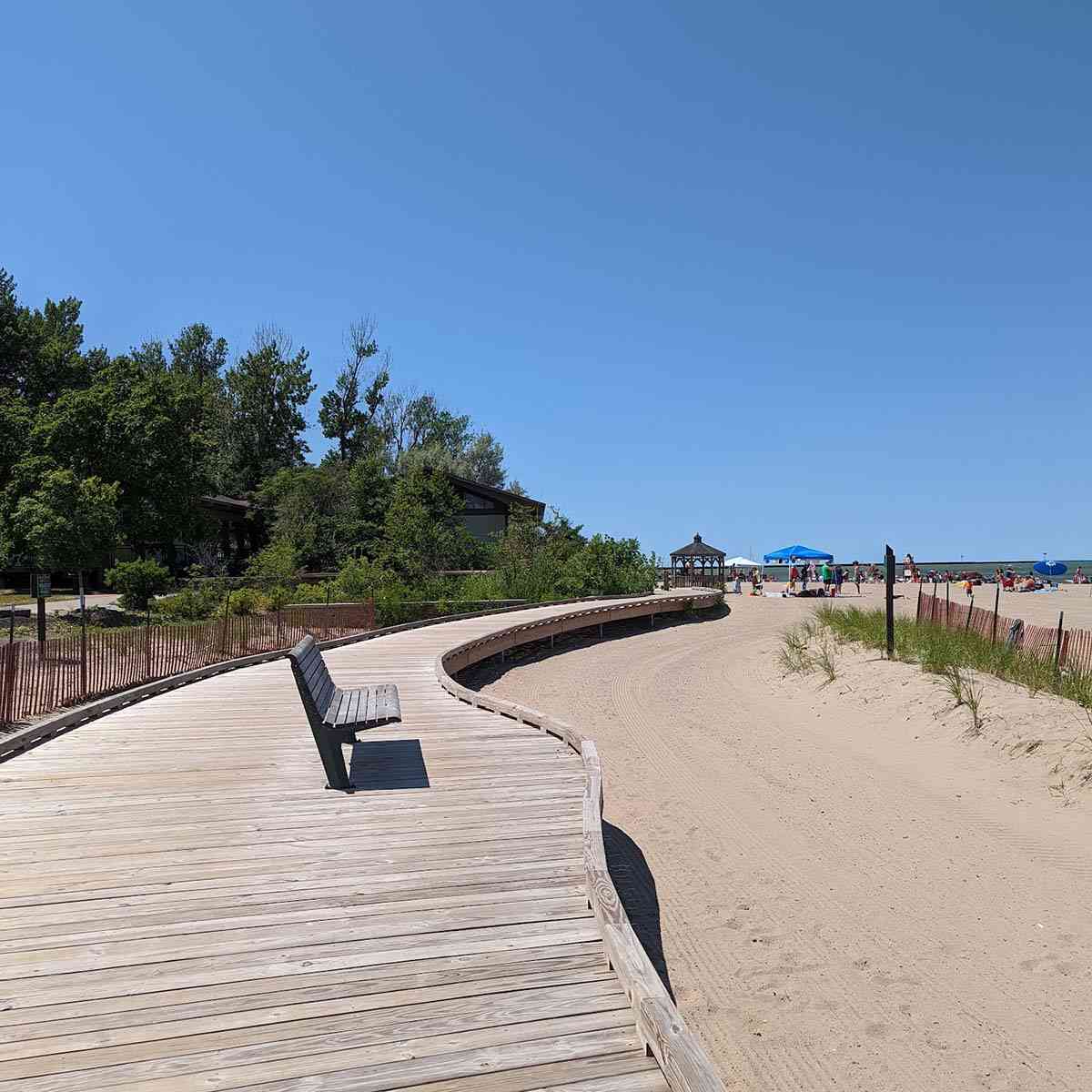 Fair Haven Beach boardwalk