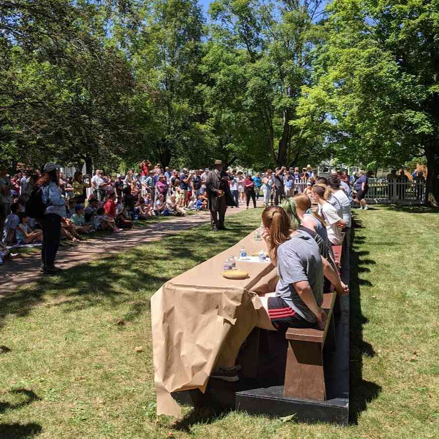 Pie Eating Contest at the GCVM 4th of July Celebration