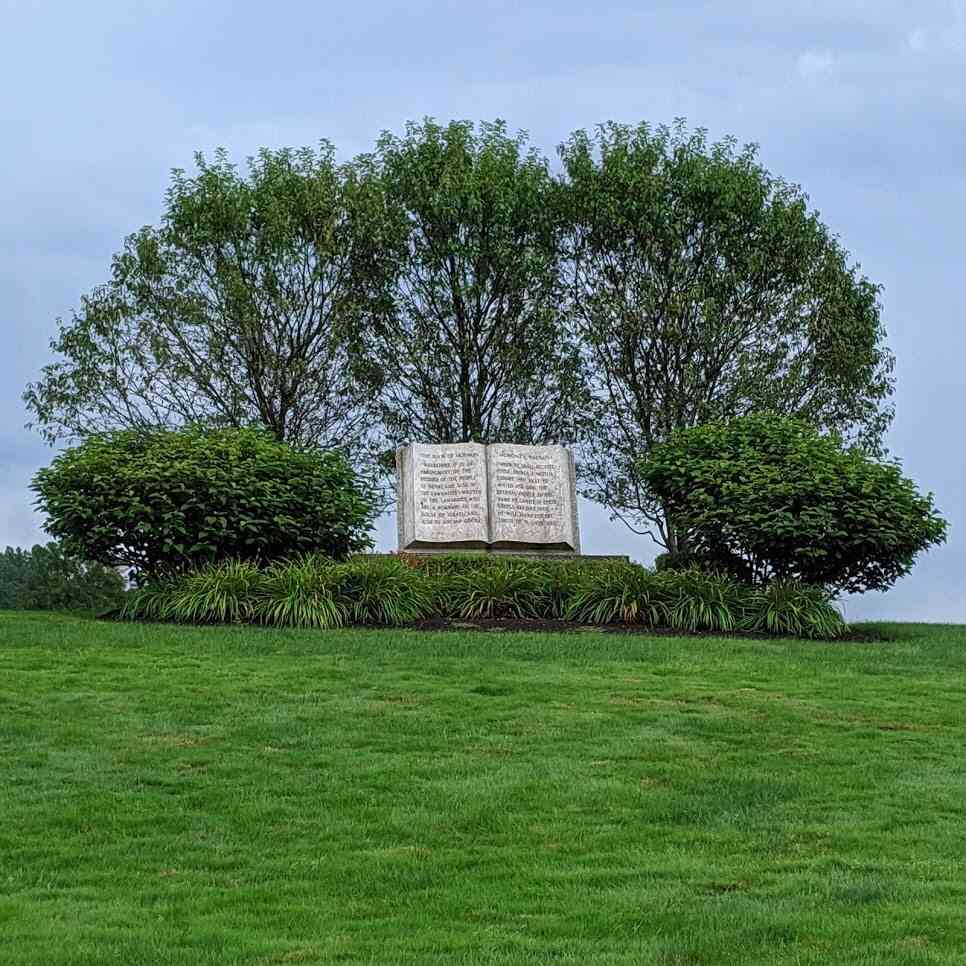 Giant Book of Mormon Hill Cumorah