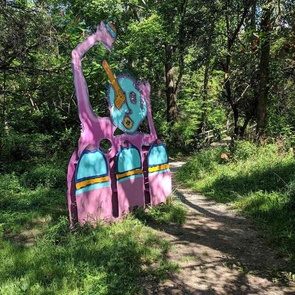 Griffis Sculpture Park colorful