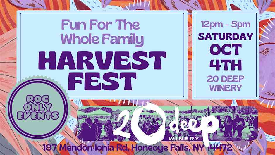 October 4 Harvest Fest at 20 Deep Winery