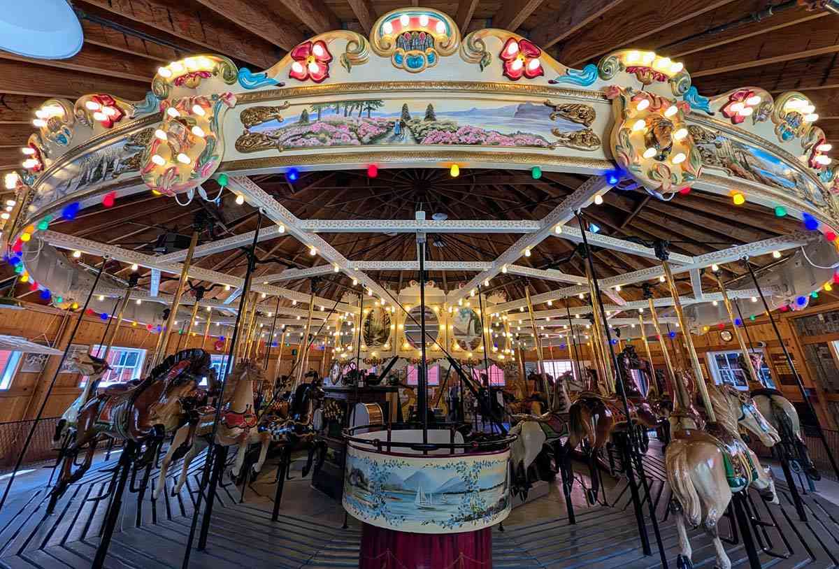 Herschell Carrousel wide view