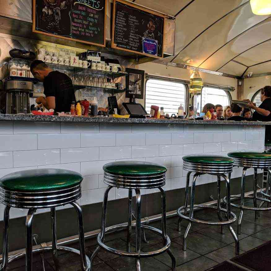 Highland Park Diner interior