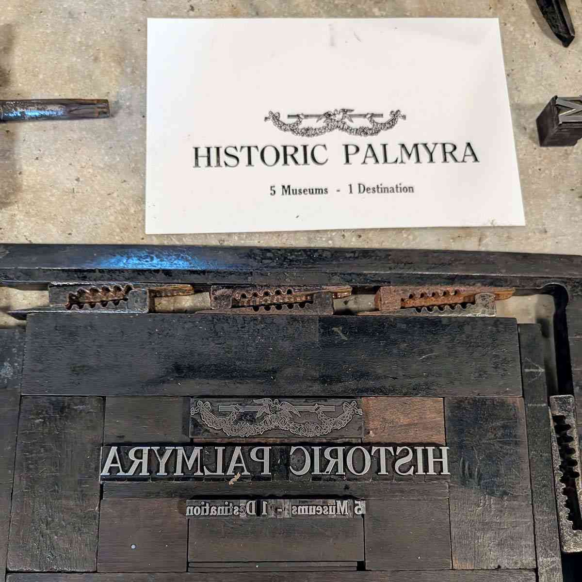Historic Palmyra Print Shop Museum press