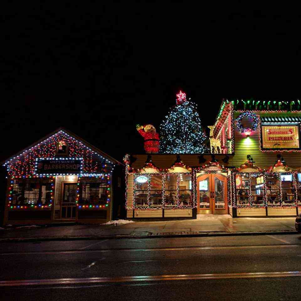 Holiday Lights Salvatores Saloon Scottsville