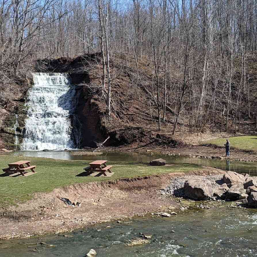 Holley Canal Falls in March