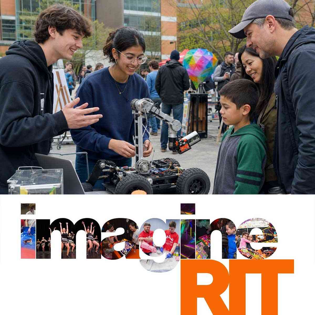 students at the Imagine RIT Creativity and Innovation Festival