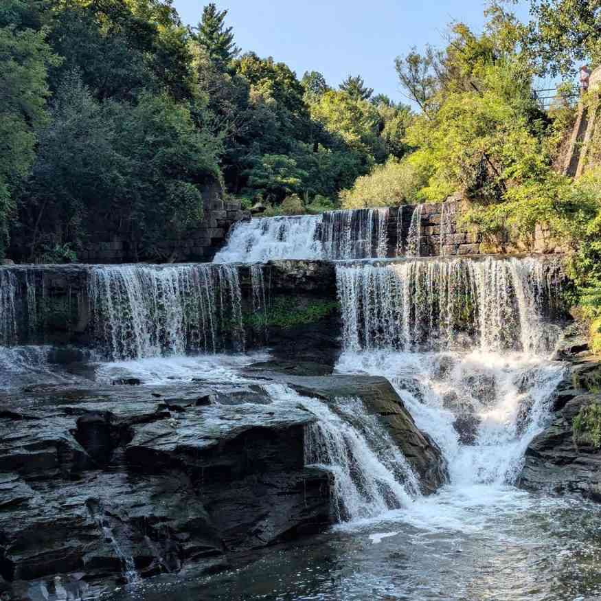 Keuka Outlet Trail Seneca Mills Falls waterfall Penn Yan