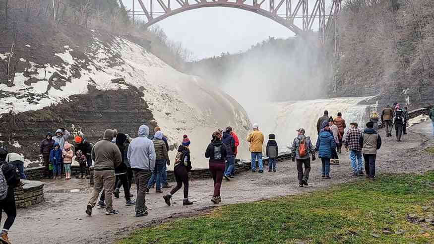 Letchworth Upper Falls winter First-Day Hike cover