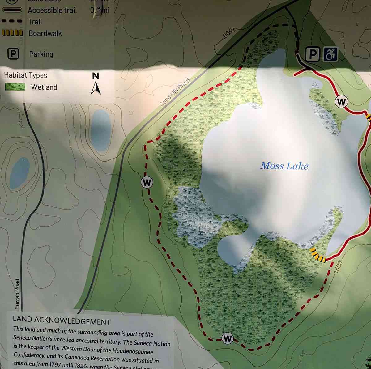 Moss Lake Preserve map