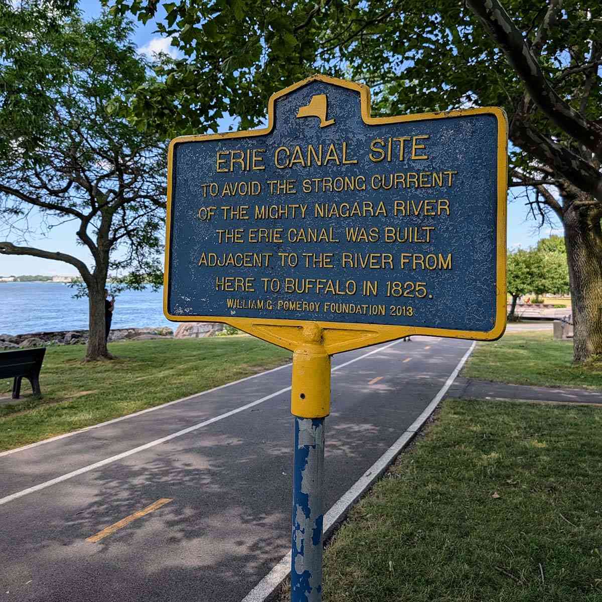 Niagara River in Tonawanda historical marker
