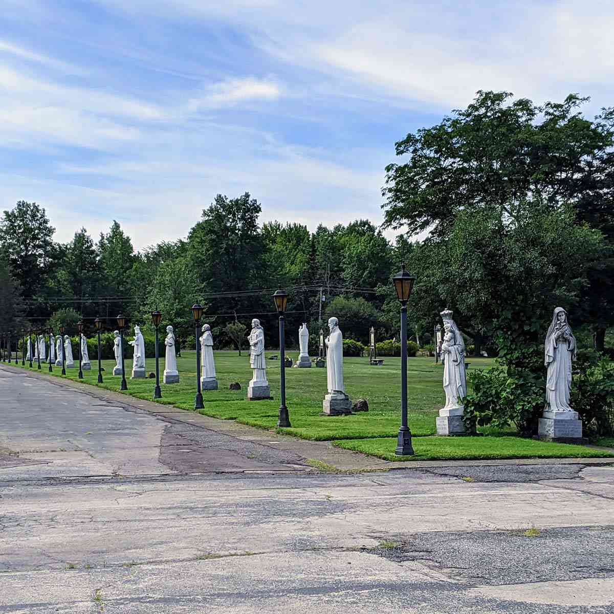 Our Lady of Fatima Shrine Lewiston Avenue of the Saints