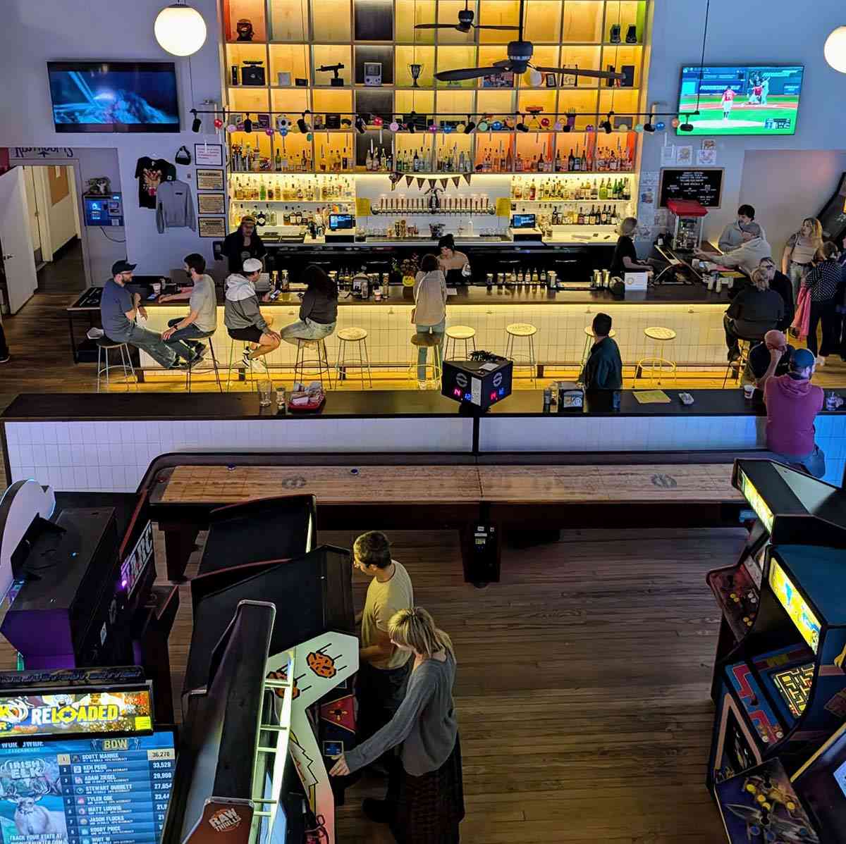 Playhouse Swillburger arcade and bar