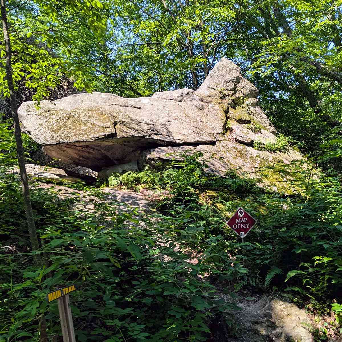 Rock City Park map of new york