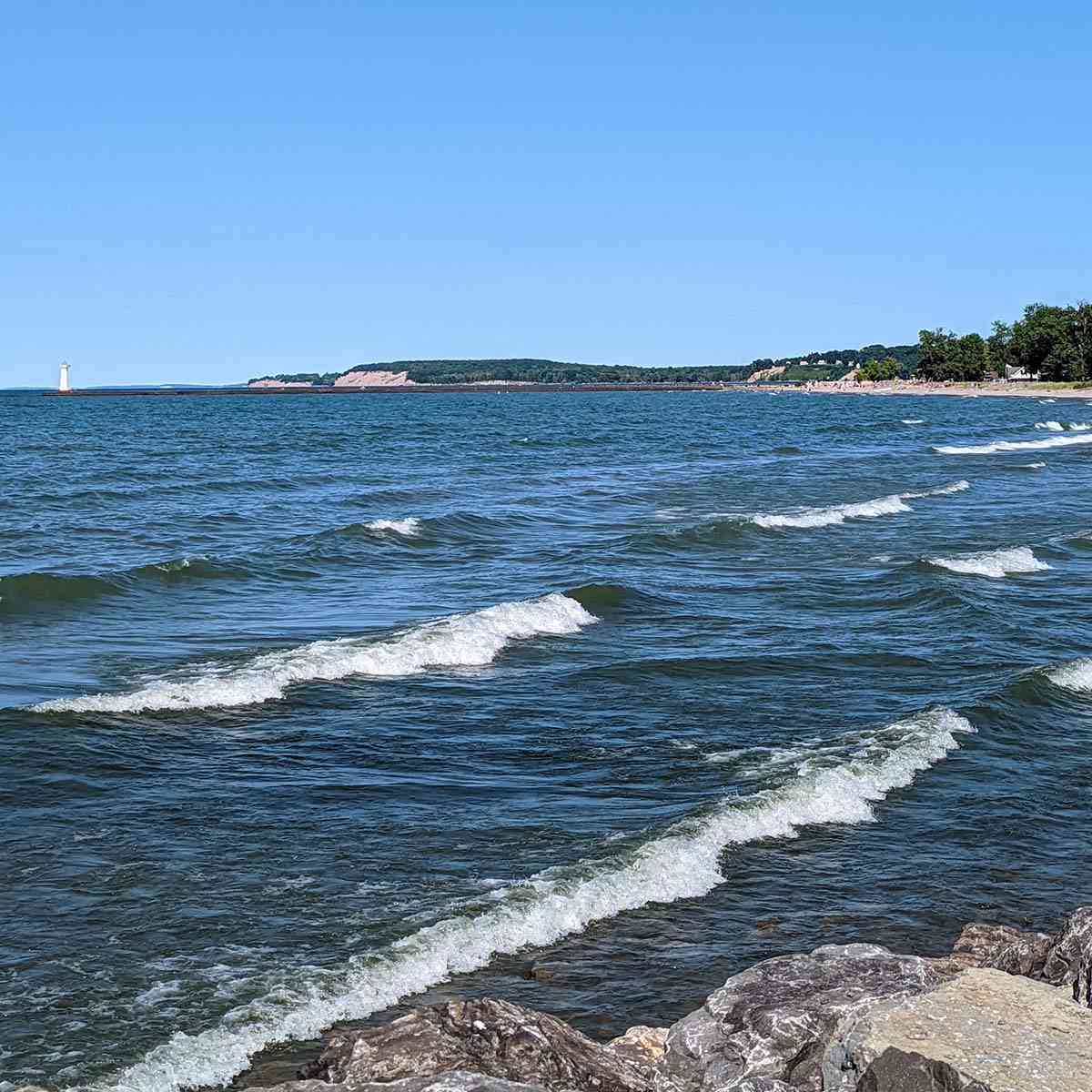 Sodus Bay Lighthouse Museum view of Sodus Bay