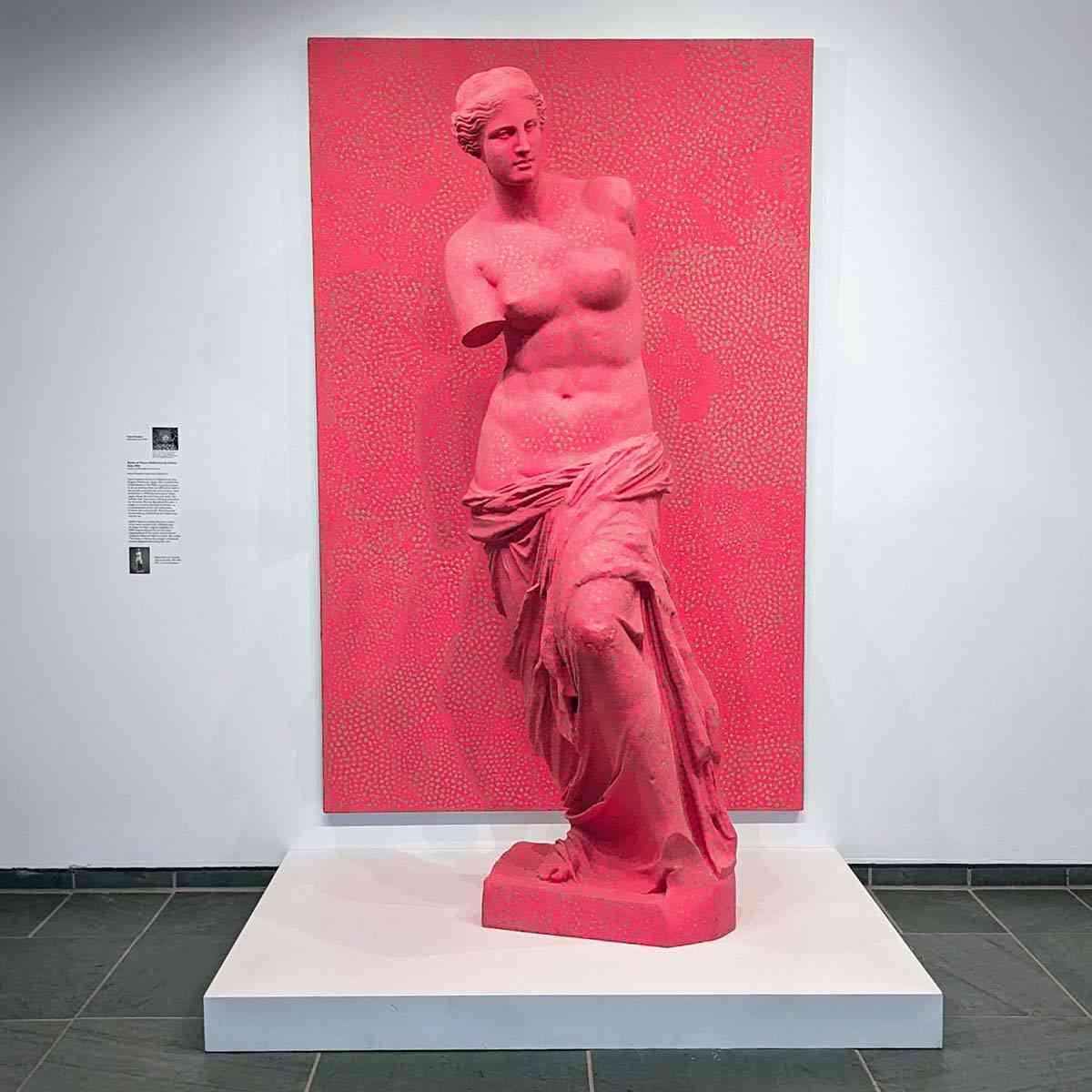 Statue of Venus Obliterated by Infinity Nets by artist Yayoi Kusama at the Memorial Art Gallery