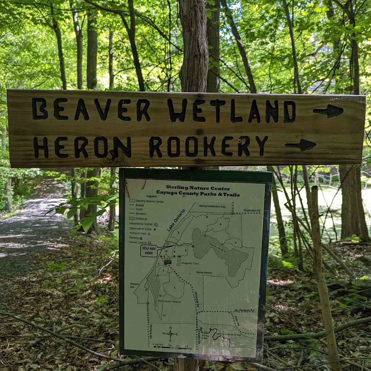 Sterling Nature Center signage