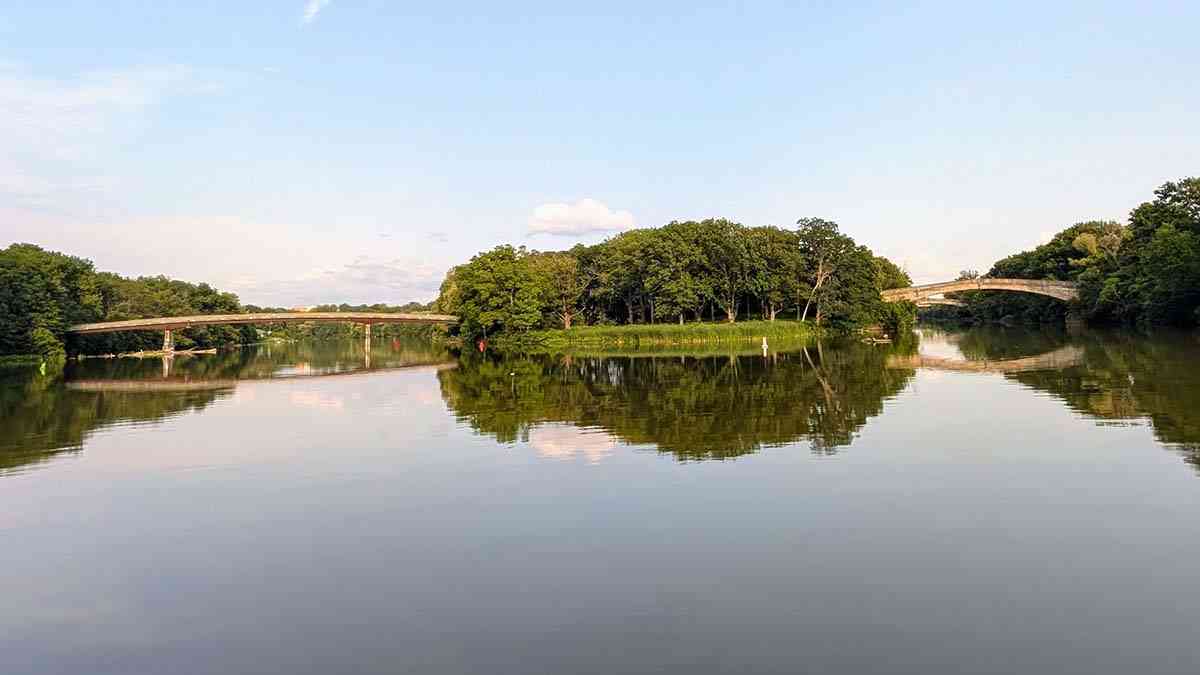 View of Genesee Valley Park from the Riverie