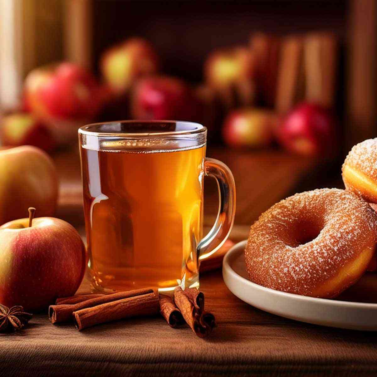 apples, cider, donuts