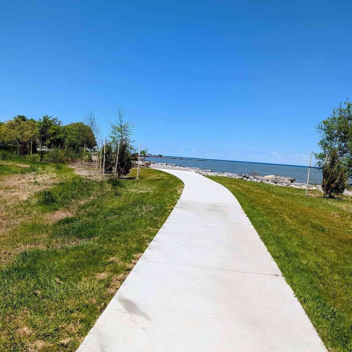 Paved path at Hamlin Beach State Park