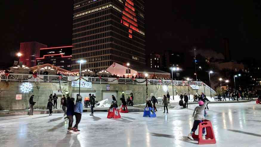 roc holiday village ice skating cover